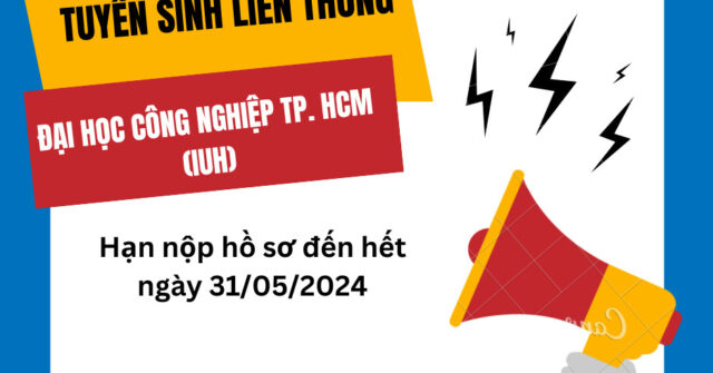 THÔNG BÁO XÉT TUYỂN ĐẠI HỌC LIÊN THÔNG CỦA TRƯỜNG ĐH CÔNG NGHIỆP TP.HCM (IUH)