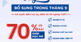 CƠ HỘI VÀNG – GIẢM 70% HỌC PHÍ – TUYỂN SINH BỔ SUNG THÁNG 9/2024