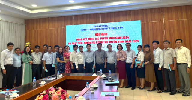 HỘI NGHỊ TỔNG KẾT C&Ocirc;NG T&Aacute;C TUYỂN SINH NĂM 2024 V&Agrave; MỤC TI&Ecirc;U NHIỆM VỤ C&Ocirc;NG T&Aacute;C TUYỂN SINH NĂM 2025 TẠI TRƯỜNG CAO ĐẲNG C&Ocirc;NG THƯƠNG TP.HCM