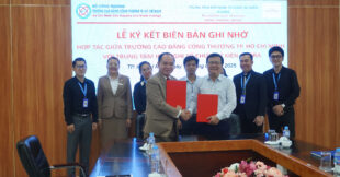 Lễ ký kết biên bản ghi nhớ giữa trường Cao đẳng Công Thương TP.HCM và Trung tâm hội nghị tổ chức sự kiện Adora