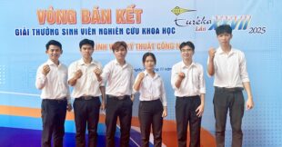 Ch&uacute;c mừng nh&oacute;m sinh vi&ecirc;n Trường Cao đẳng C&ocirc;ng Thương TP. Hồ Ch&iacute; Minh ho&agrave;n th&agrave;nh phần b&aacute;o c&aacute;o tại V&ograve;ng B&aacute;n kết Giải thưởng Sinh vi&ecirc;n Nghi&ecirc;n cứu Khoa học Eur&eacute;ka lần thứ 27 năm 2025!
